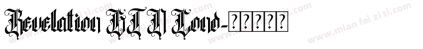 Revelation BTN Cond字体转换